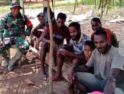 Babinsa Koramin Okaba ajak masyarkat Jaga Keamanan Wilayah