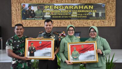 Kunjungan Kerja Danrem 072/Pamungkas ke Kodim 0706/Temanggung, Prajurit Harus Jaga Kesehatan